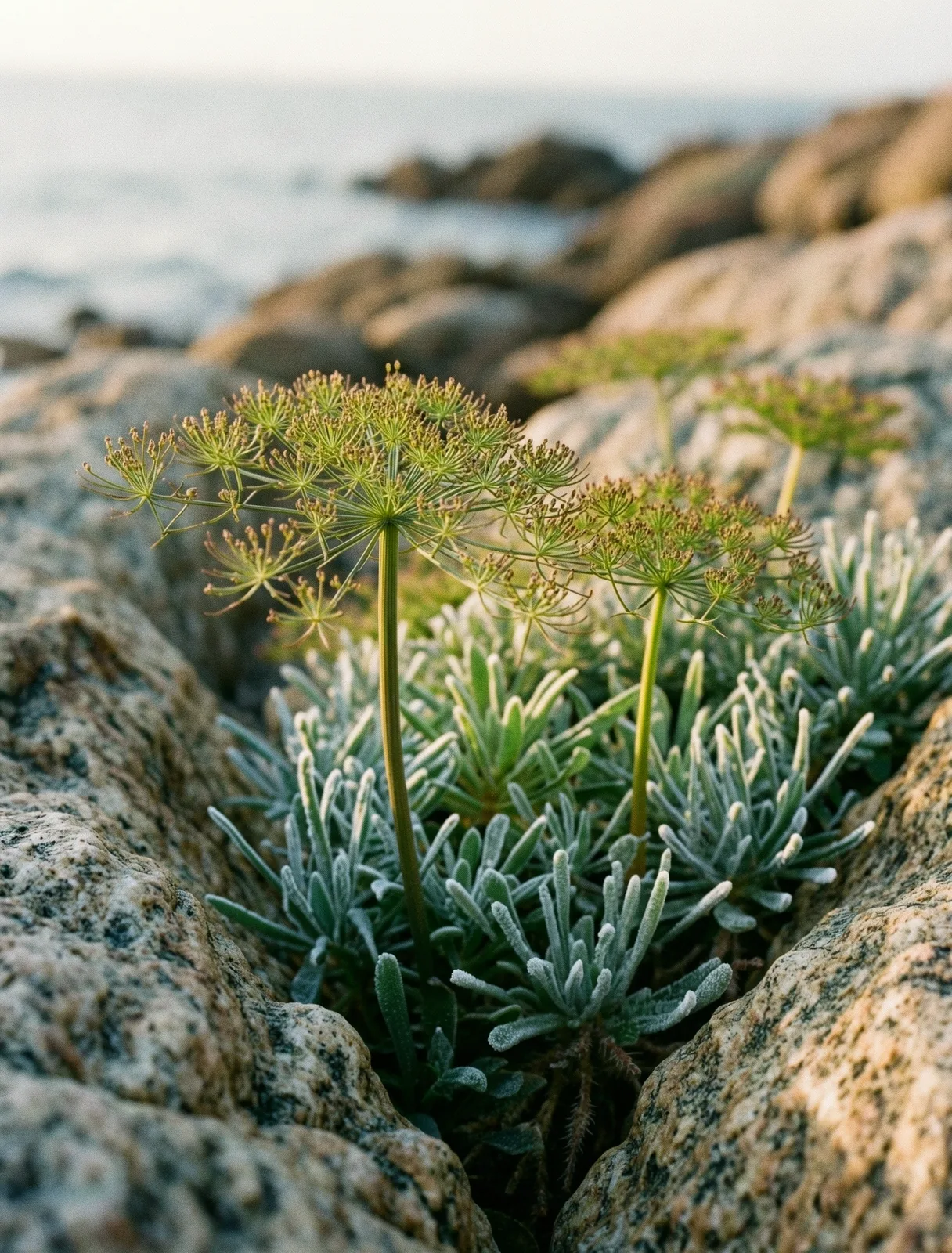 Texturas botánicas de la costa coruñesa
